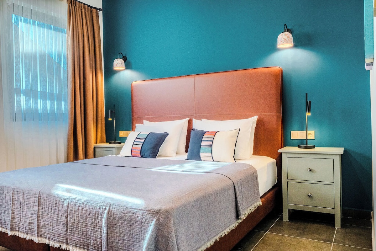 Superior suite, uitzicht op bergen | Lakens van Egyptisch katoen, luxe beddengoed, een gratis minibar