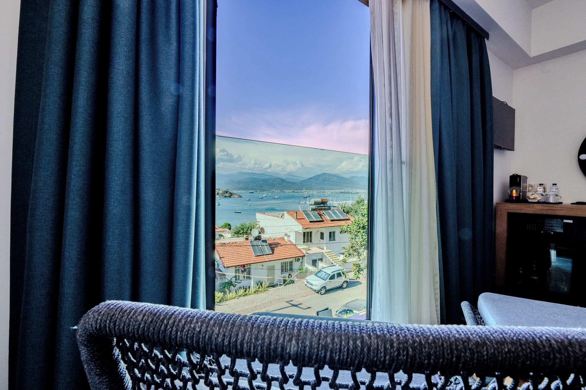 Quarto casal luxo, vista para o mar | Vista do quarto
