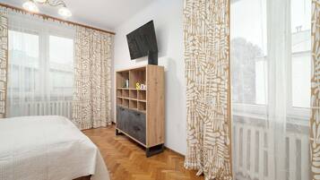 2 sovrum, strykjärn/strykbräda, resesäng och wi-fi