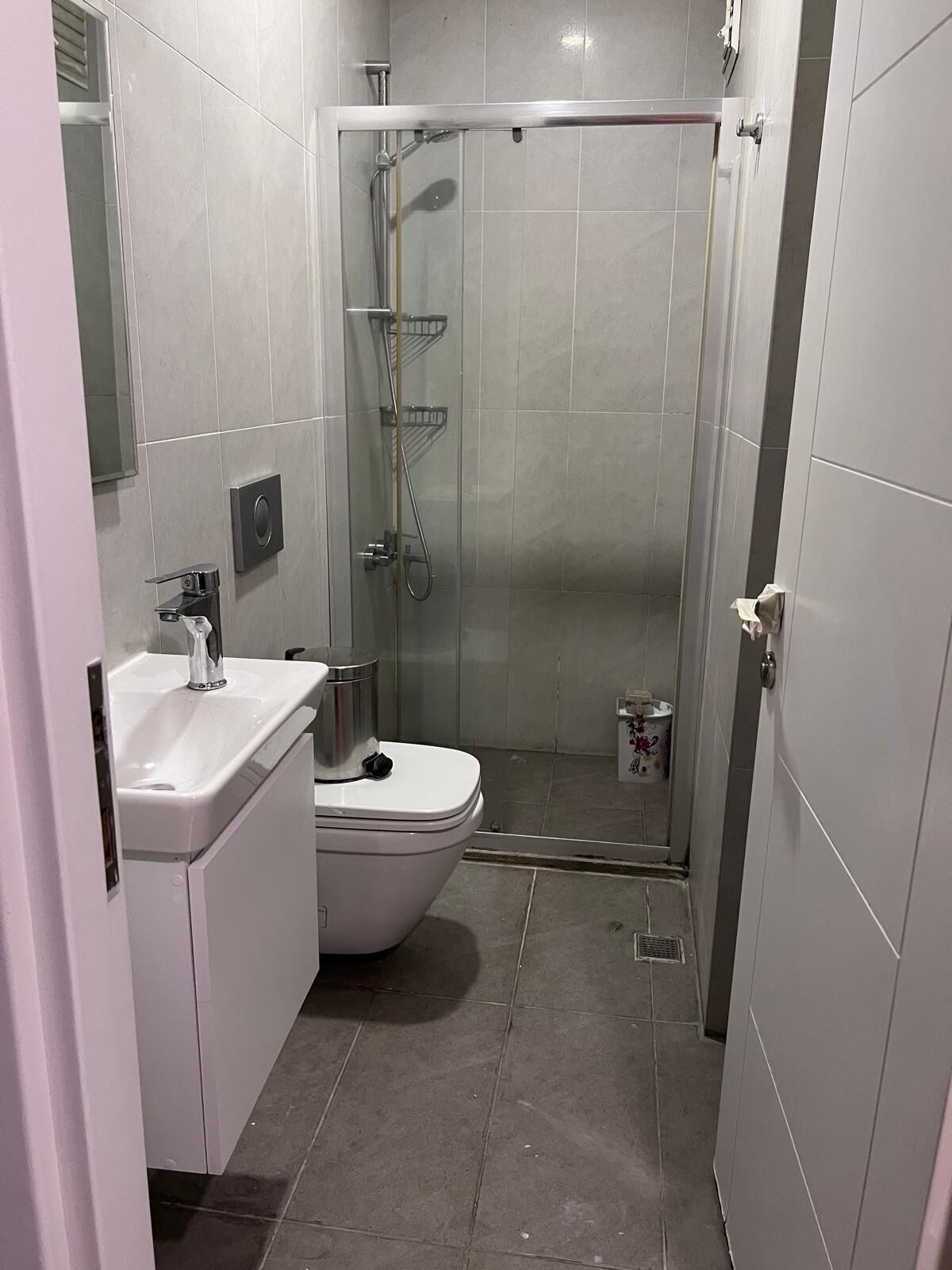 Hair dryer, towels, toilet paper