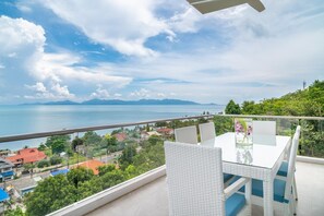 Apartment, Balkon, Meerblick | Blick vom Balkon