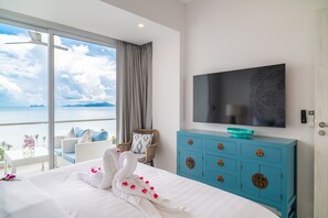 Apartment, Balkon, Meerblick | Strand-/Meerblick