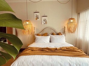 3 slaapkamers, een bureau, een strijkplank/strijkijzer, gratis wifi
