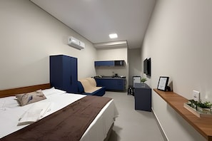 Blackout curtains, iron/ironing board, free WiFi