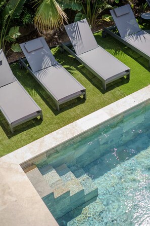 Luksus-villa - hawaiiansk terrasse - bjergudsigt | Udsigt fra værelset
