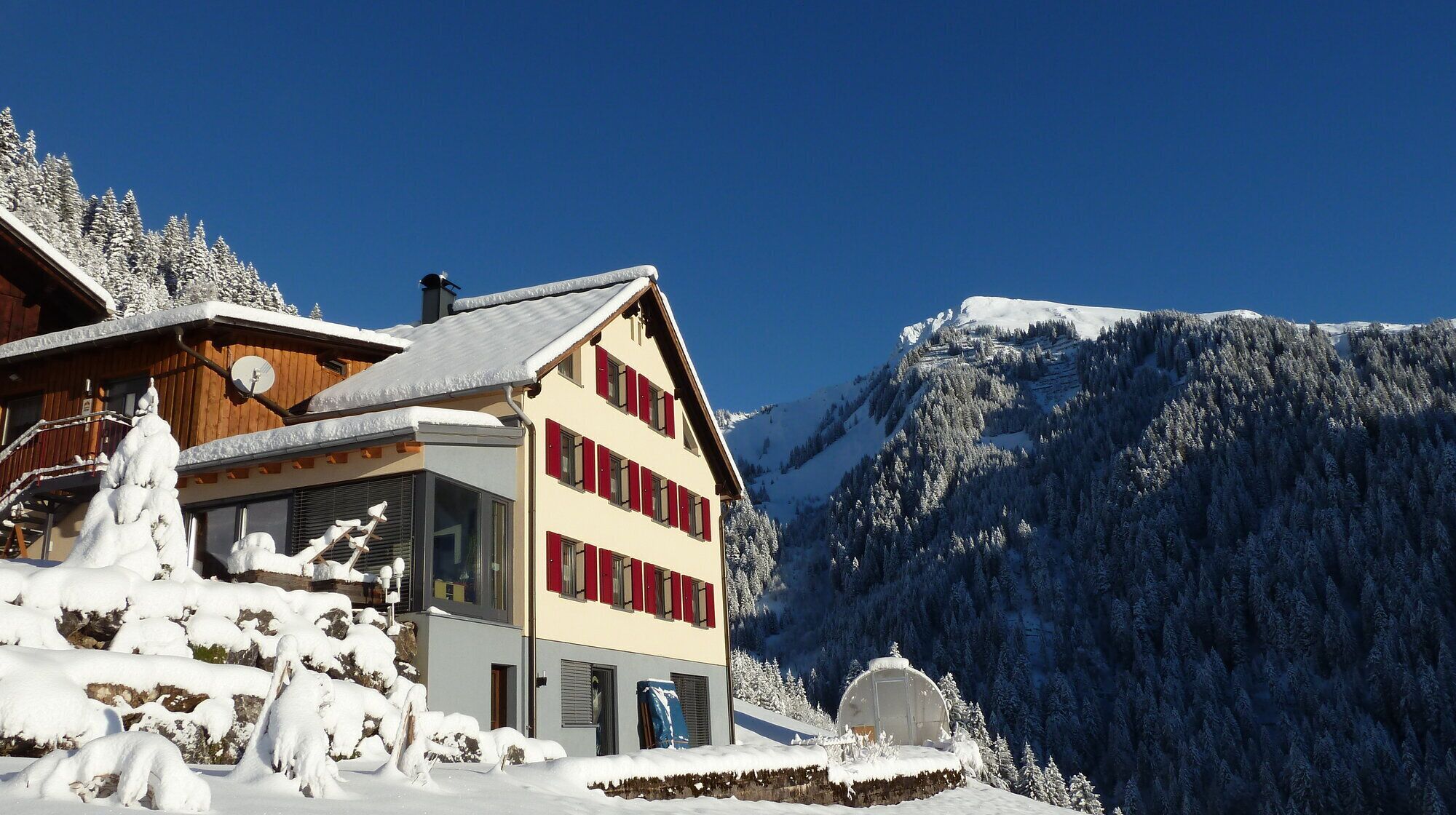 Façade de l’hébergement 