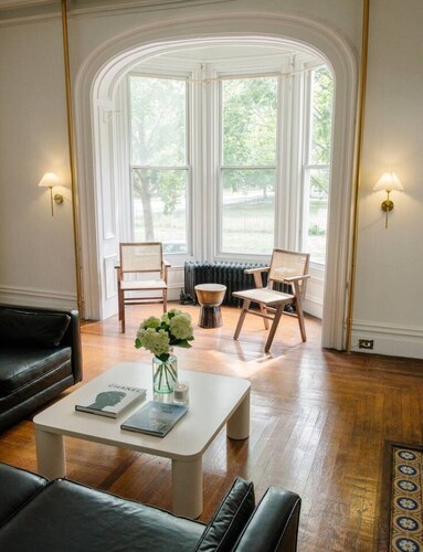 Modern North Troy Apt with Beautiful Wooden Mantel