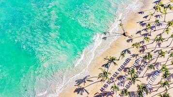 Utsikt mot havet/stranden