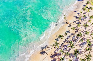 Vue sur la plage/l’océan