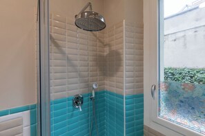Apartment, 2 Bedrooms, Patio | Bathroom | Hair dryer, towels, soap, shampoo - I Due Cedri by Wonderful Italy (Turin)
