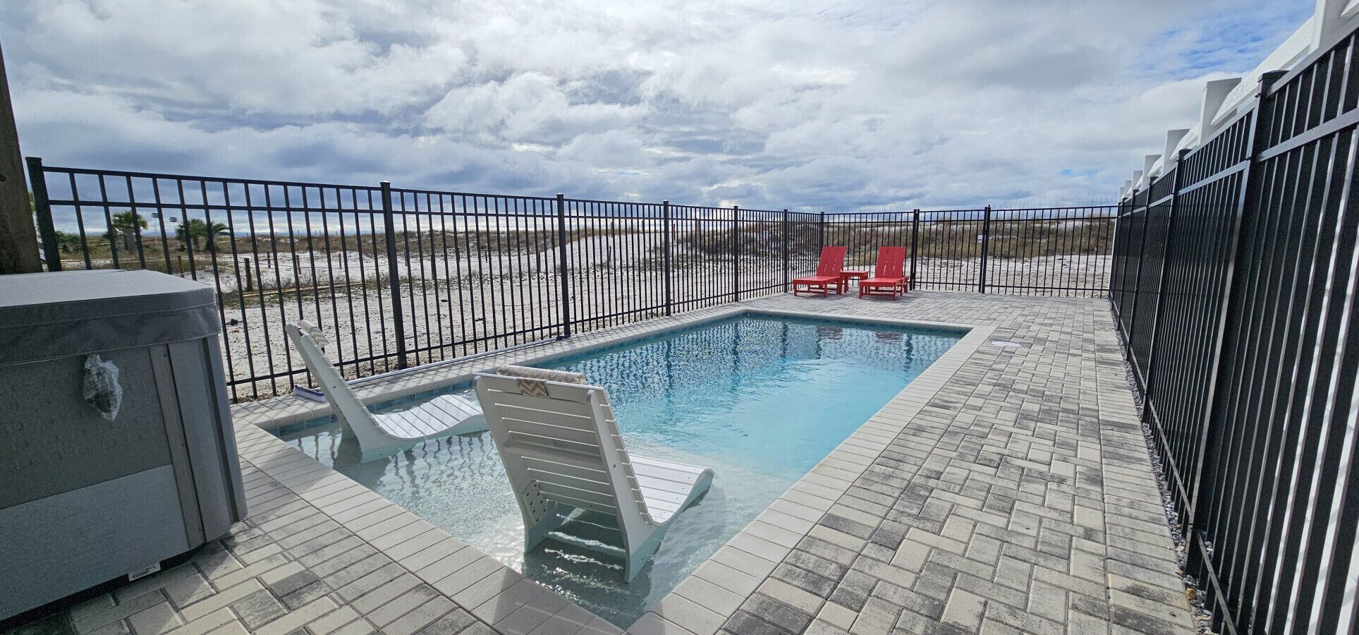 Et oppvarmet basseng