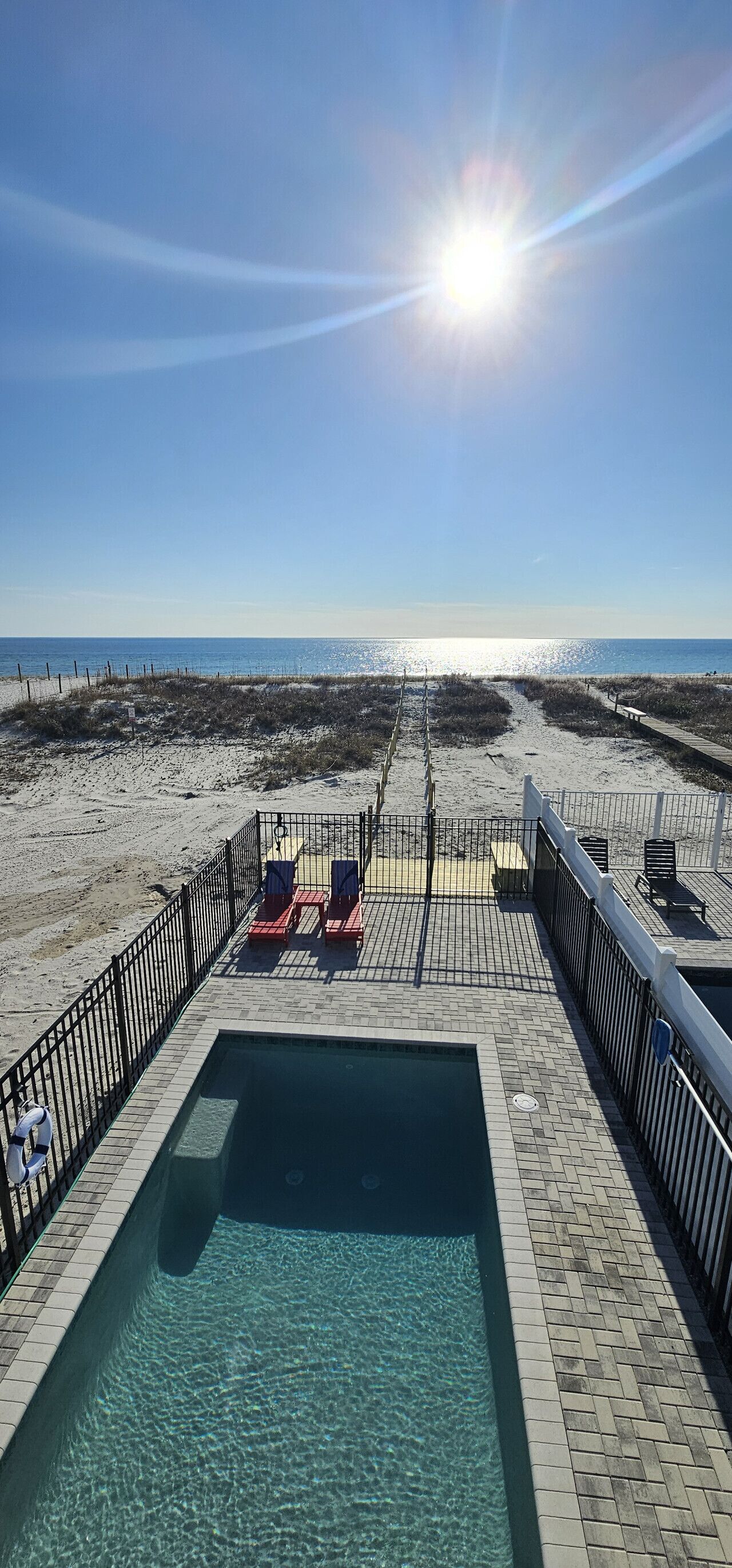 Et oppvarmet basseng