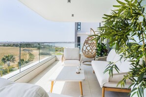 Apartment, Balcony, Lake View | Lake view - Aelia Chic 2-BR Apt & Balcony in Larnaca (Larnaca)