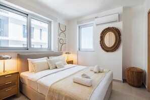 Apartment, Balcony, Lake View | Premium bedding, blackout drapes, iron/ironing board, free WiFi - Aelia Chic 2-BR Apt & Balcony in Larnaca (Larnaca)