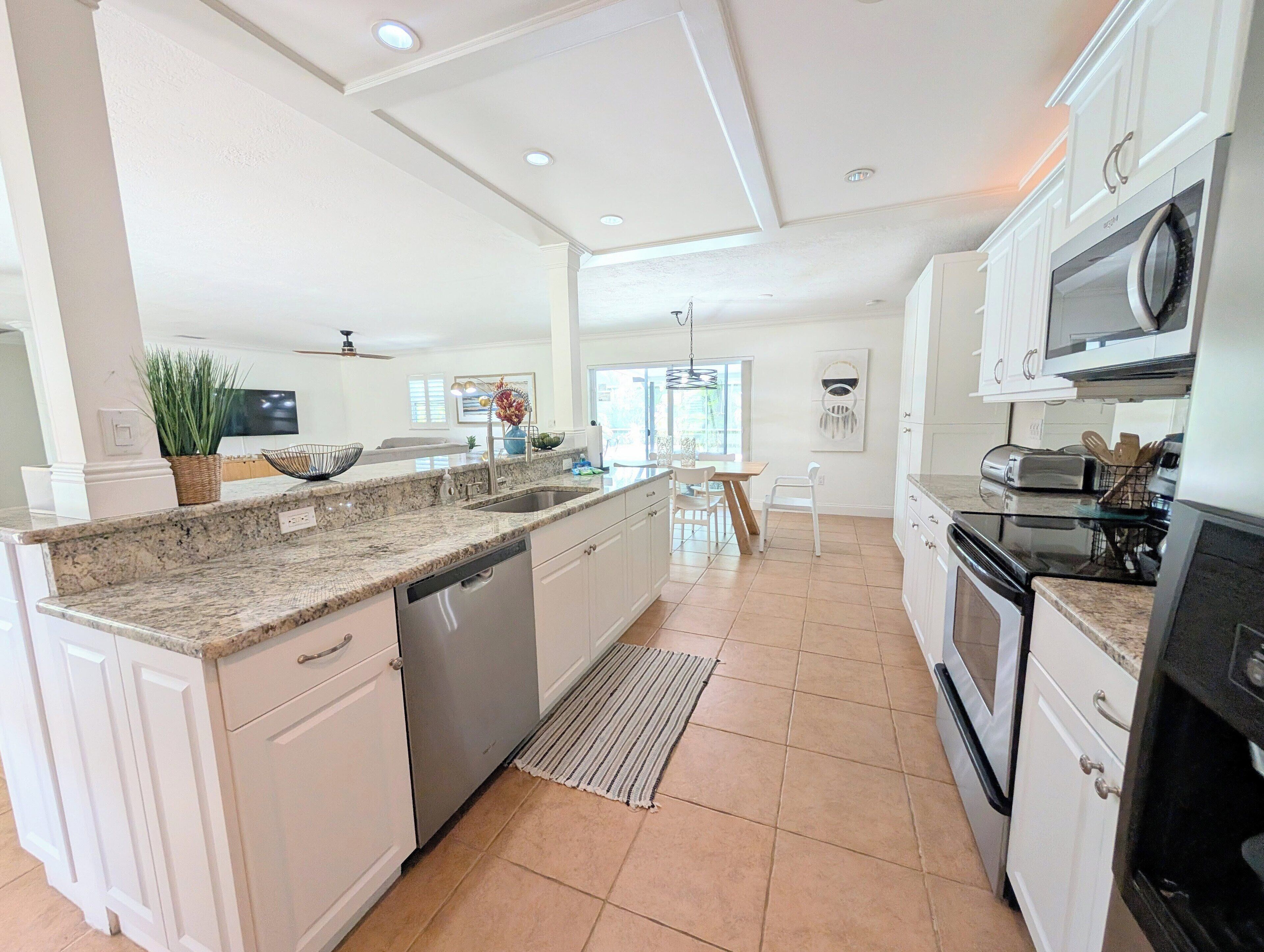 Microwave, oven, stovetop, dishwasher