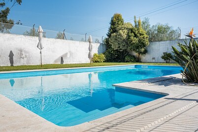 Esmoriz's golden hour with pool