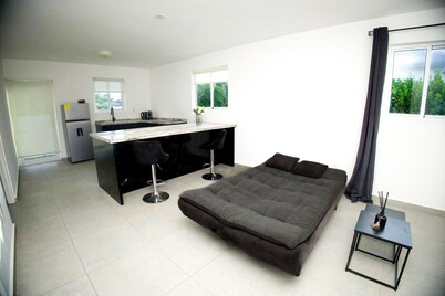 Casa Dein, a modern and sleek home ideal for vacation in Curacao.