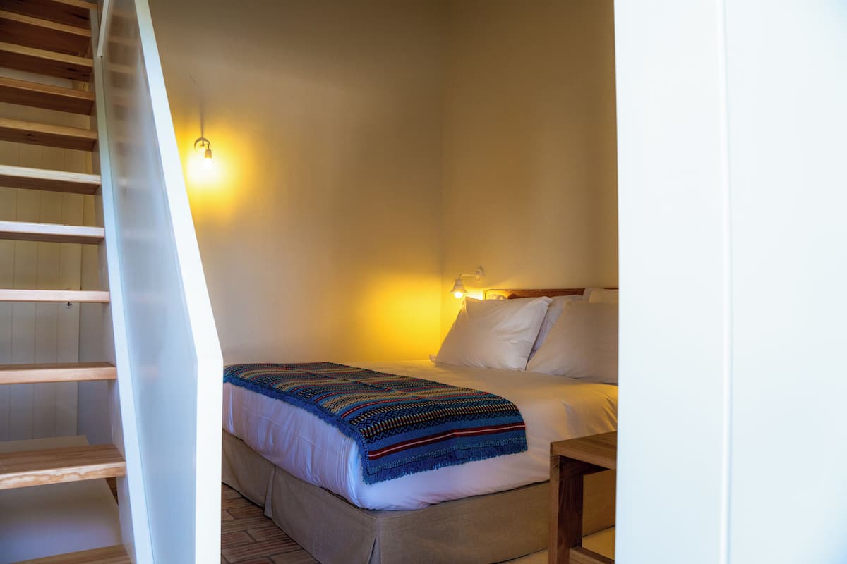 Casa de 1 quarto com mezanine e terraço | Bureau, espace de travail pour ordinateur portable, rideaux occultants