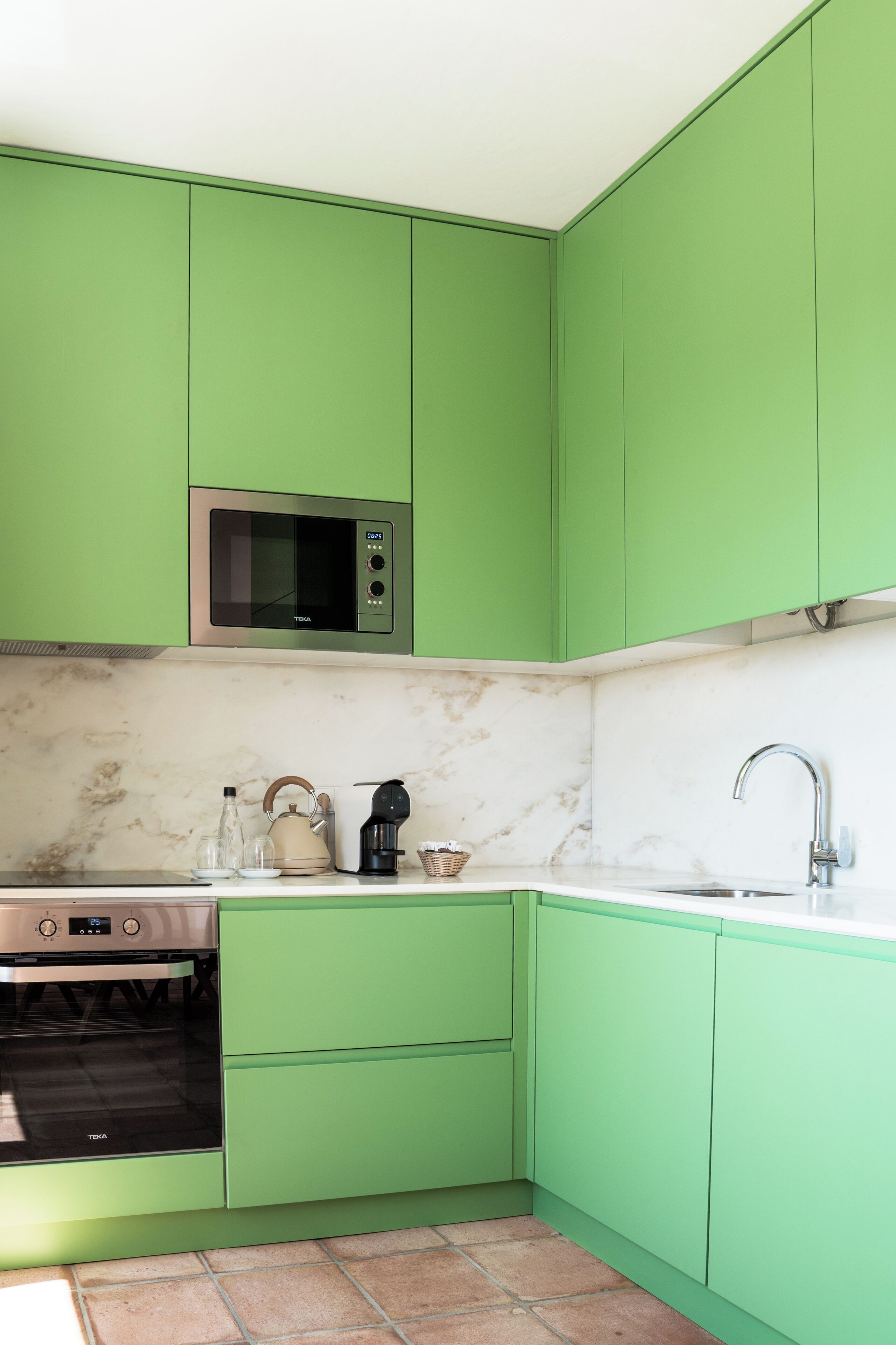 Casa com 1 quarto com vista piscina | ครัวส่วนตัว | ตู้เย็น, ไมโครเวฟ, เตาอบ, เตาประกอบอาหาร