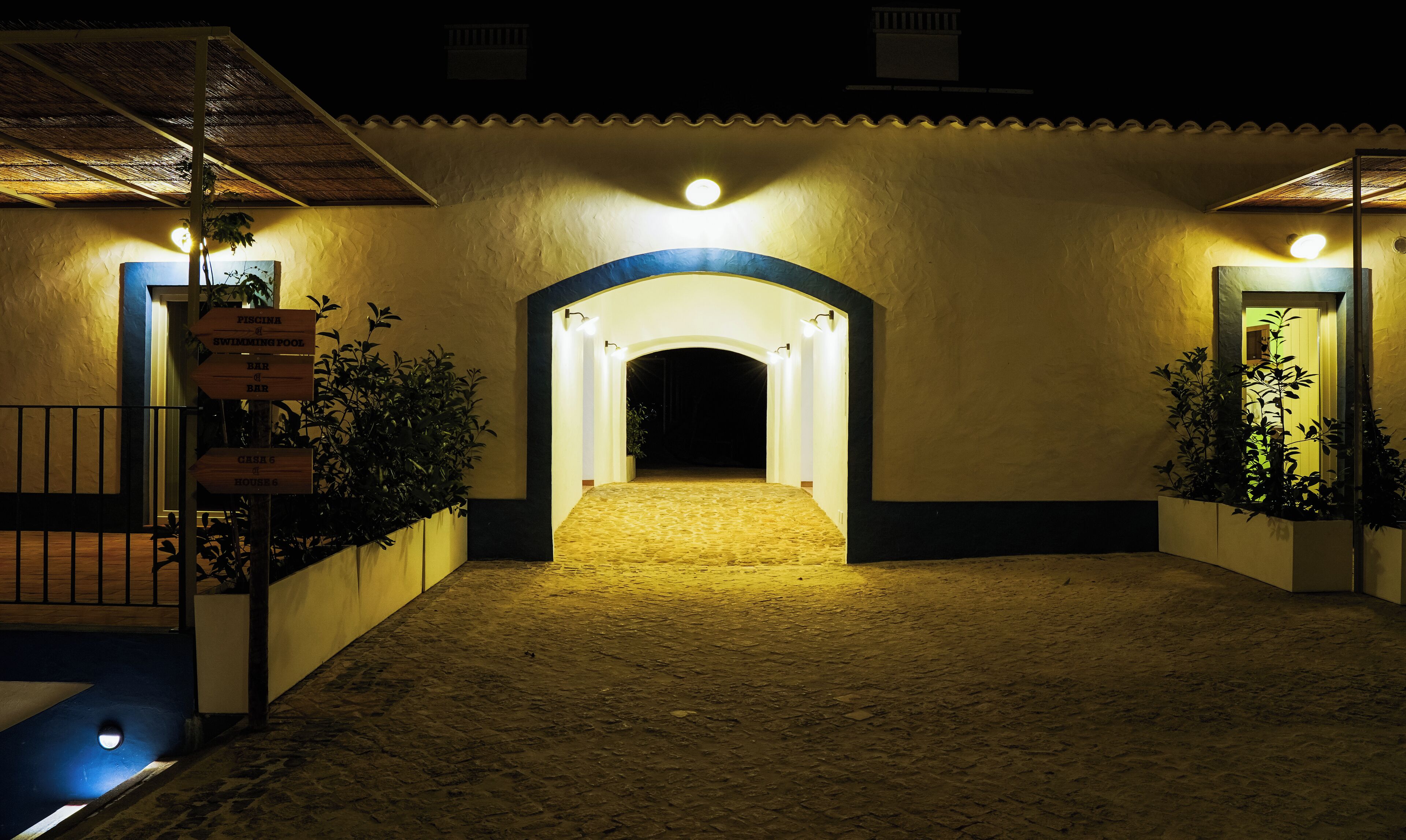 Façade de l’hébergement - soirée/nuit