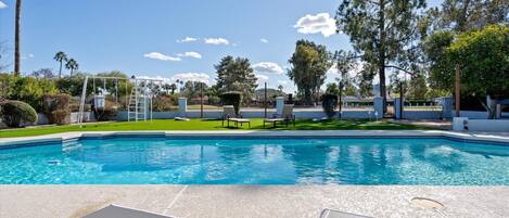 Una piscina climatizada