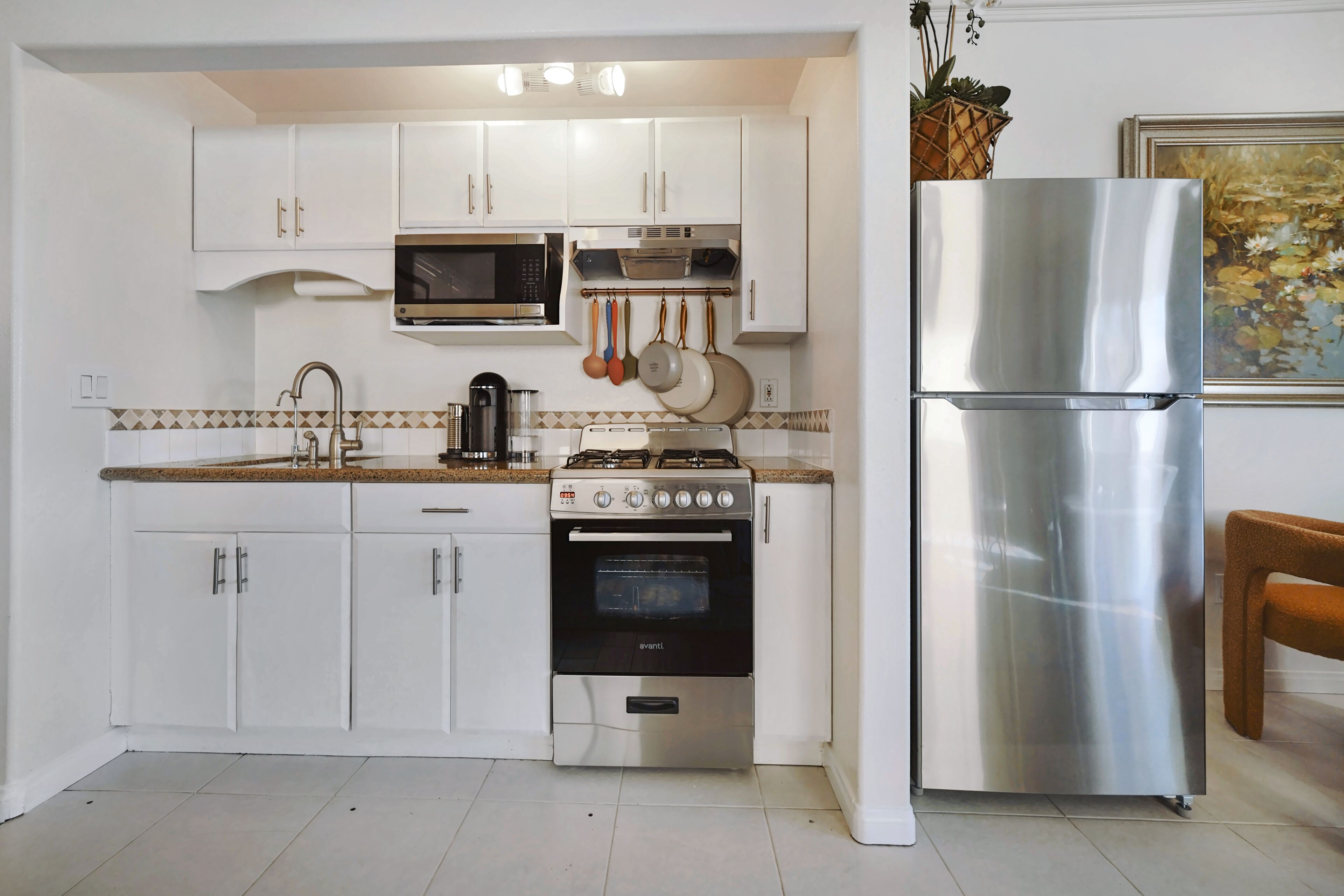 Microwave, oven, stovetop