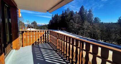 Séjour nature et ski au Revard – Terrasse plein sud, accès pistes