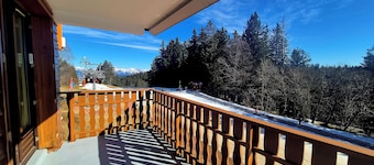 Séjour nature et ski au Revard – Terrasse plein sud, accès pistes