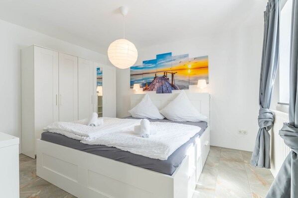 1 soveværelse, Wi-Fi, sengetøj, adgang for kørestole