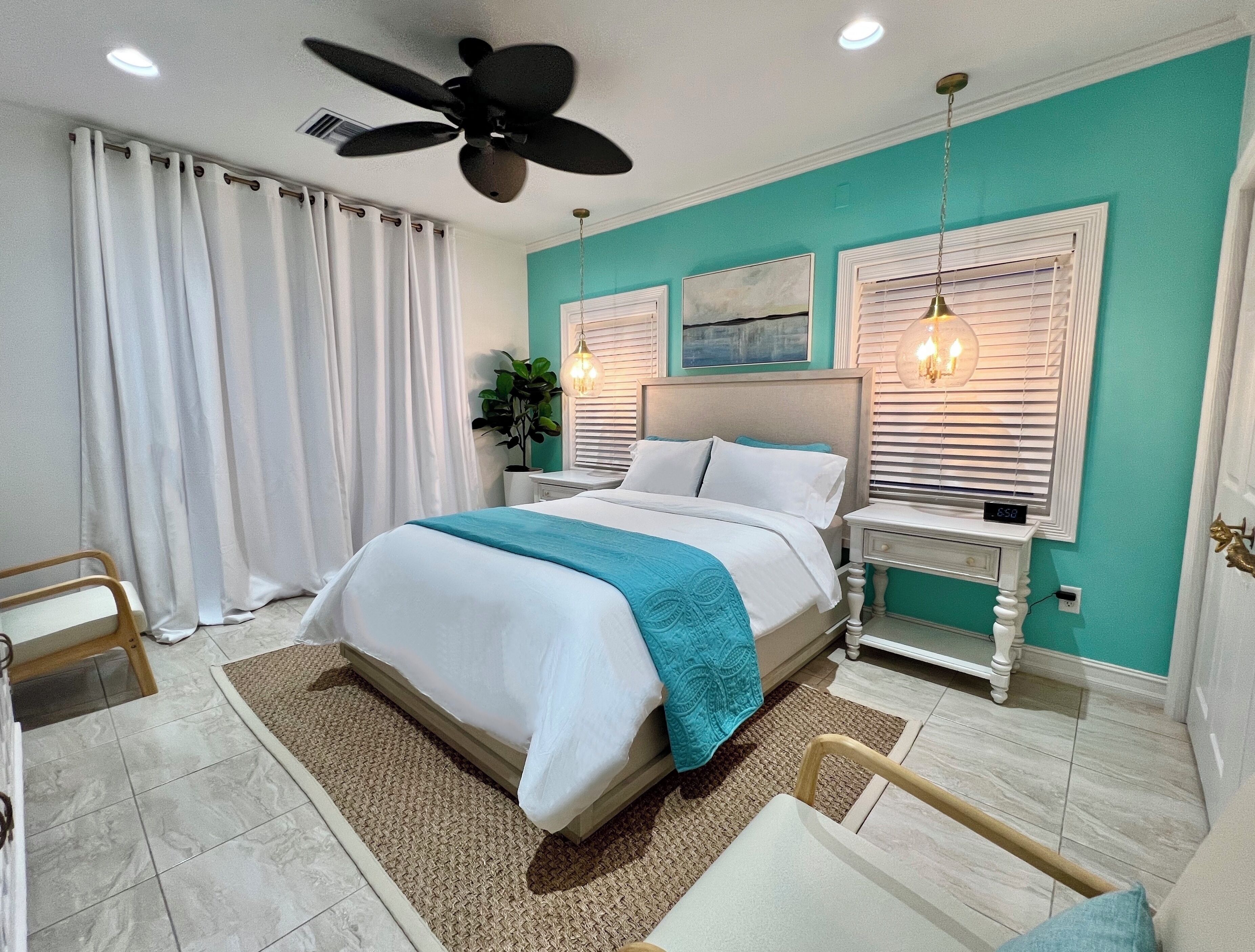 2 bedrooms, iron/ironing board, free WiFi, bed sheets