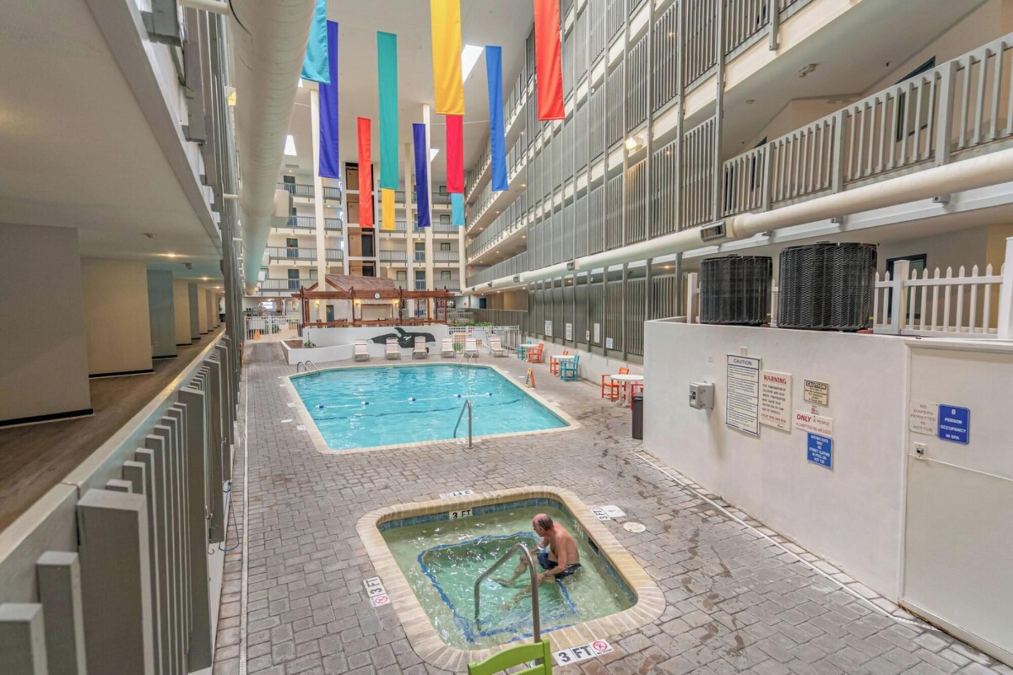 Indoor pool, outdoor pool