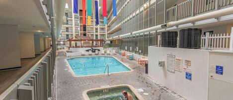 Indoor pool, outdoor pool
