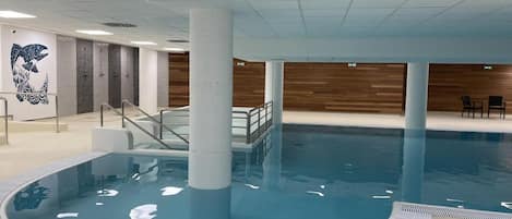 Indoor pool, a heated pool
