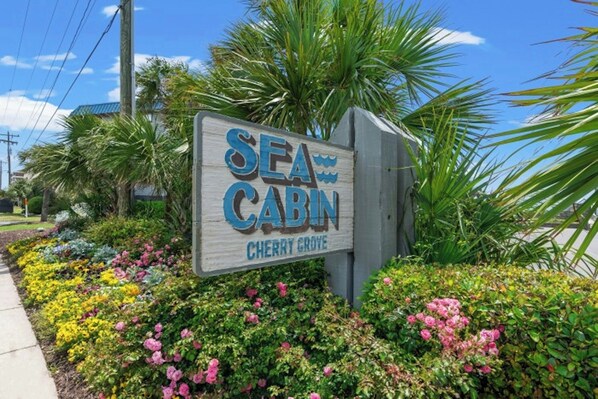 Exterior detail - Sea Cabin 120- Oceanfront 1BR/1BA- Pool (North Myrtle Beach)