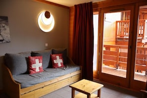Living area - 3rd floor, swimming pool, balcony, 32m², Valloire (Valloire)