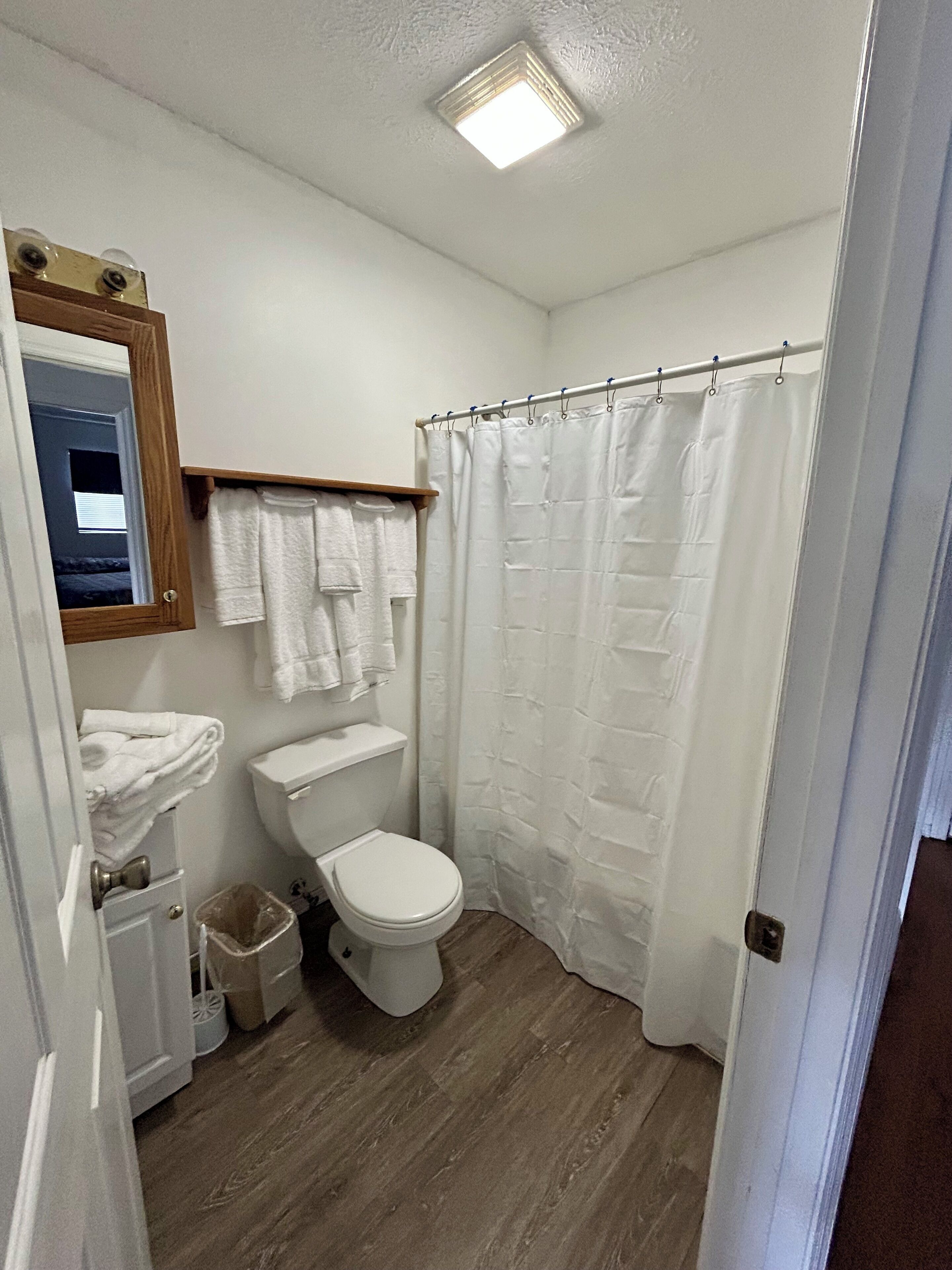 Towels, soap, toilet paper