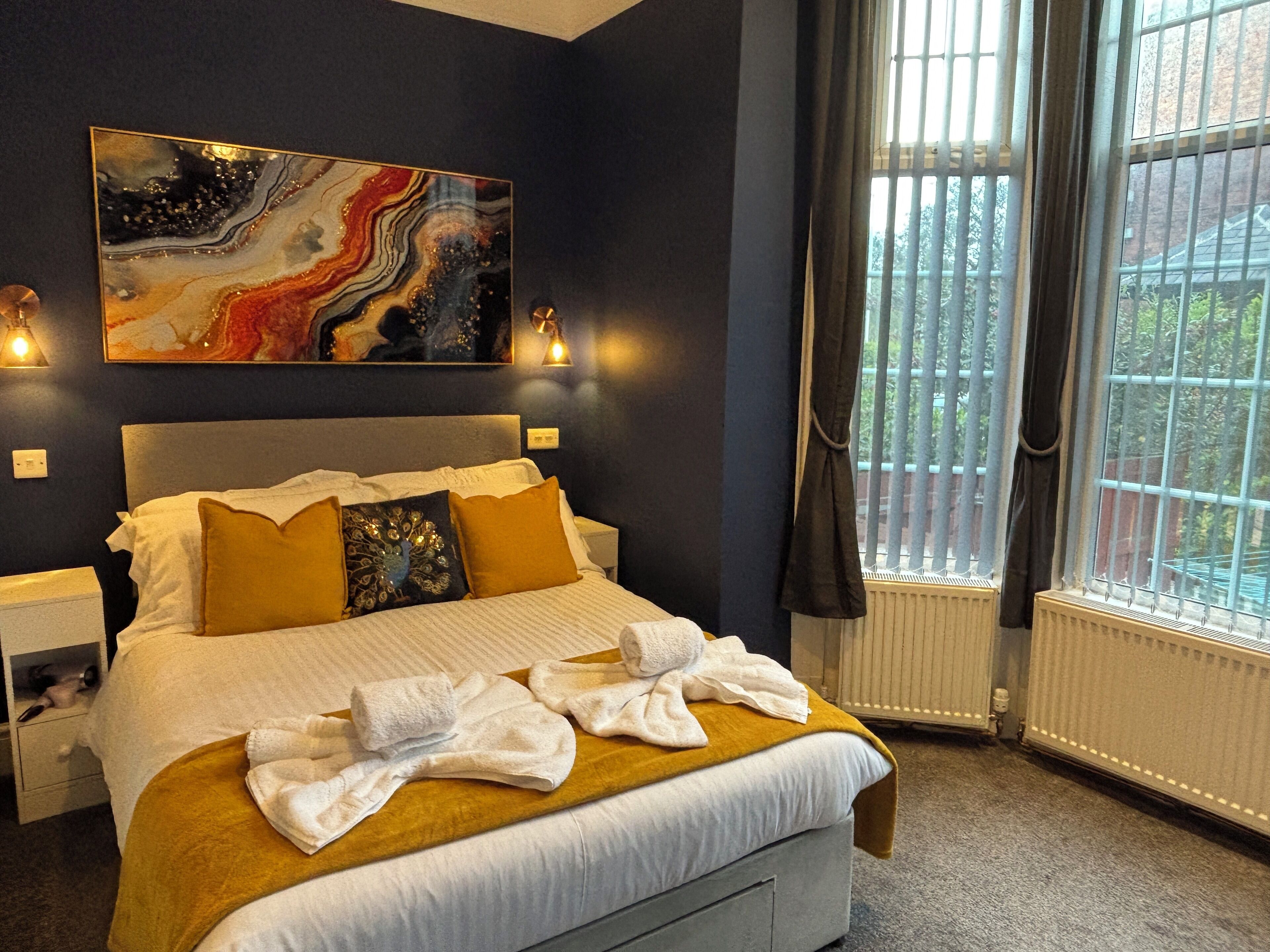 1 soverom, strykejern/-brett, wi-fi og sengetøy