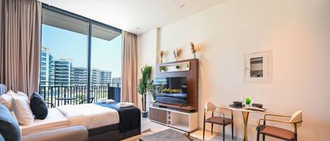 1 Schlafzimmer, Schreibtisch, BĂŒgeleisen/BĂŒgelbrett, WLAN