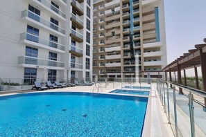 Pool - Tranquil Studio in Al Furjan, deleguest (Dubai)