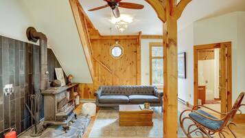 Télévision, cheminée, livres, vidéothÚque