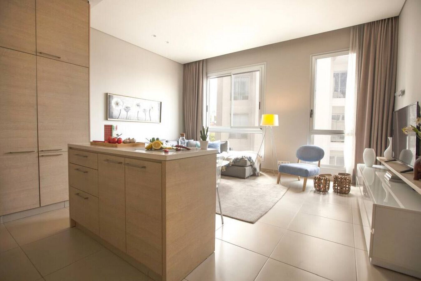 公寓, 1 张双人床, 厨房, 城市景观 | 私人简易厨房 | 大冰箱、微波炉、烤箱、炉灶