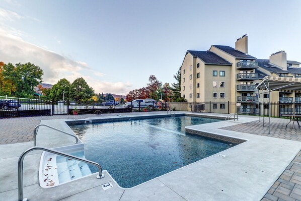 Indoor pool, a heated pool