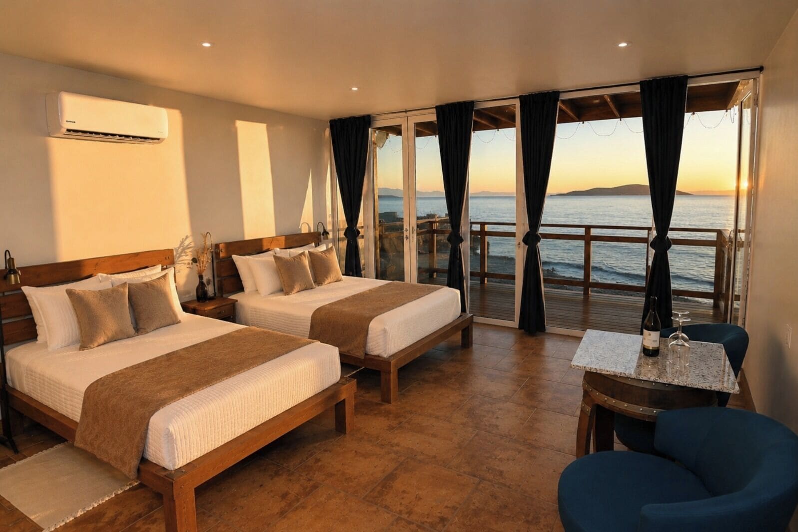 Habitación clásica, 1 habitación, para no fumadores, vista al mar | Wifi gratis 
