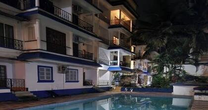Poolside Fully Furnished 2BHK Apartment at Saldanha Palms resort in Candolim.