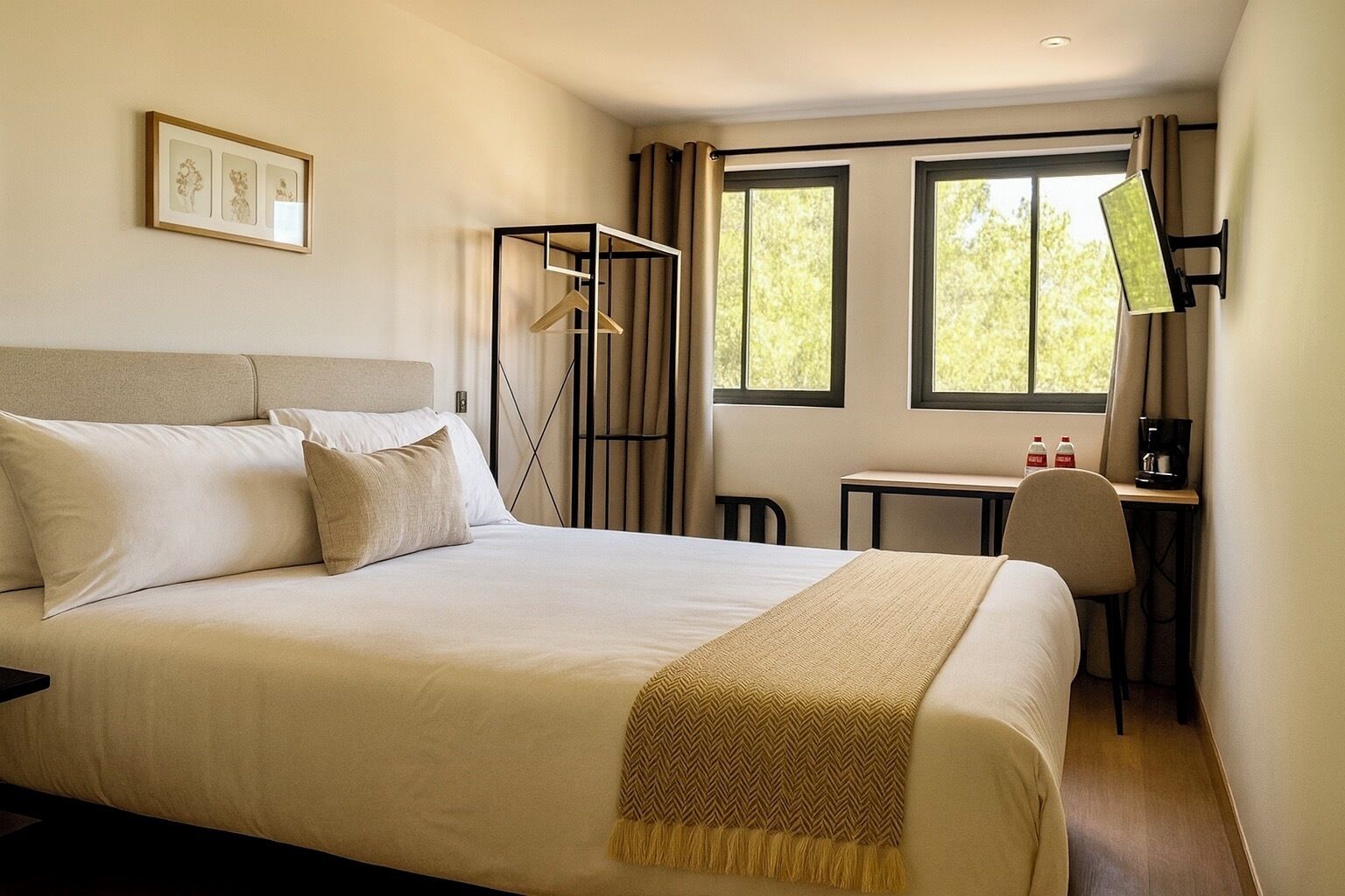 Perushuone, kaupunkinäköala | Työpöytä, ilmainen Wi-Fi