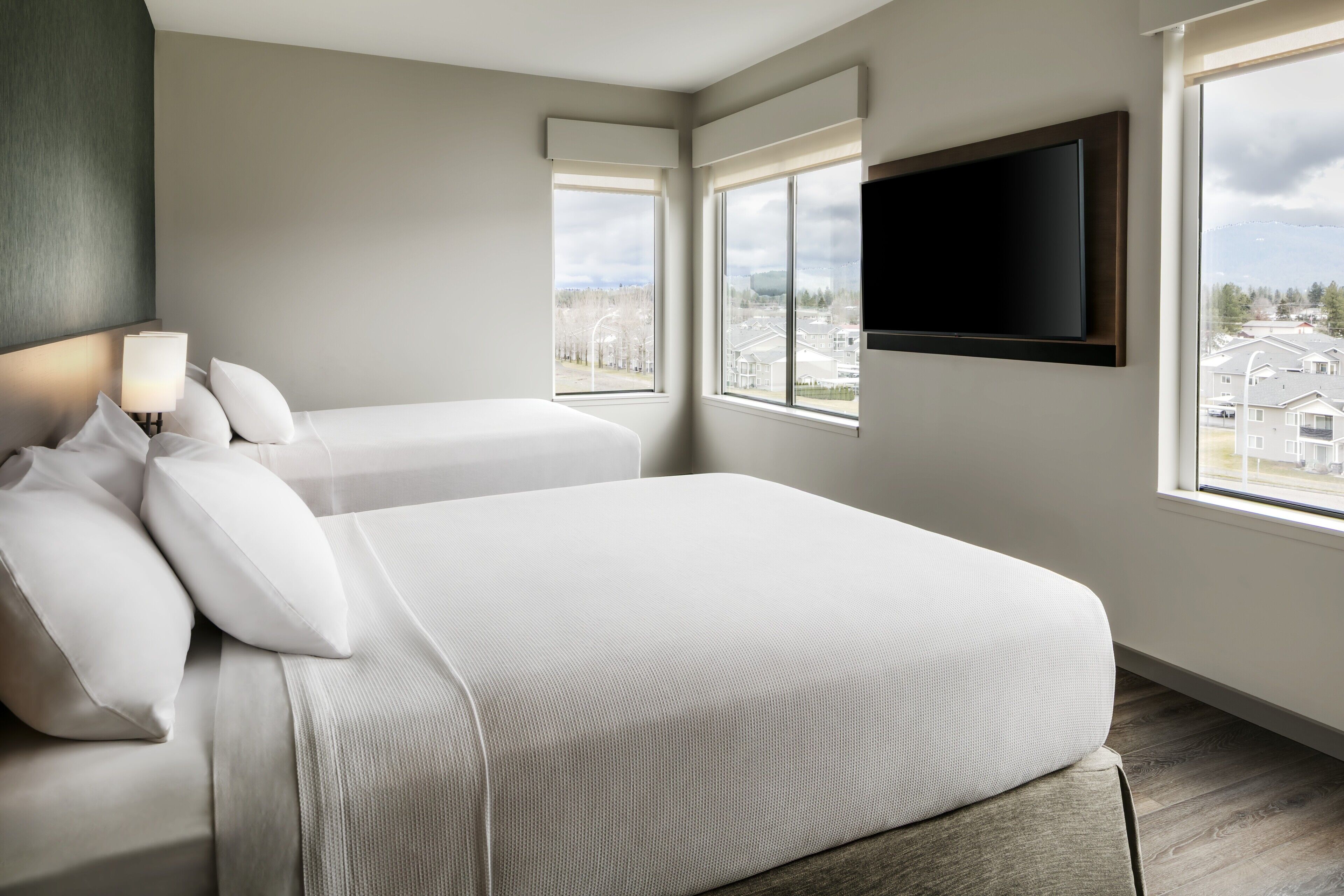 Desk, blackout drapes, iron/ironing board, free WiFi