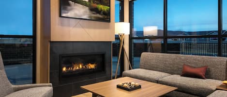 Sitteområde i lobbyen