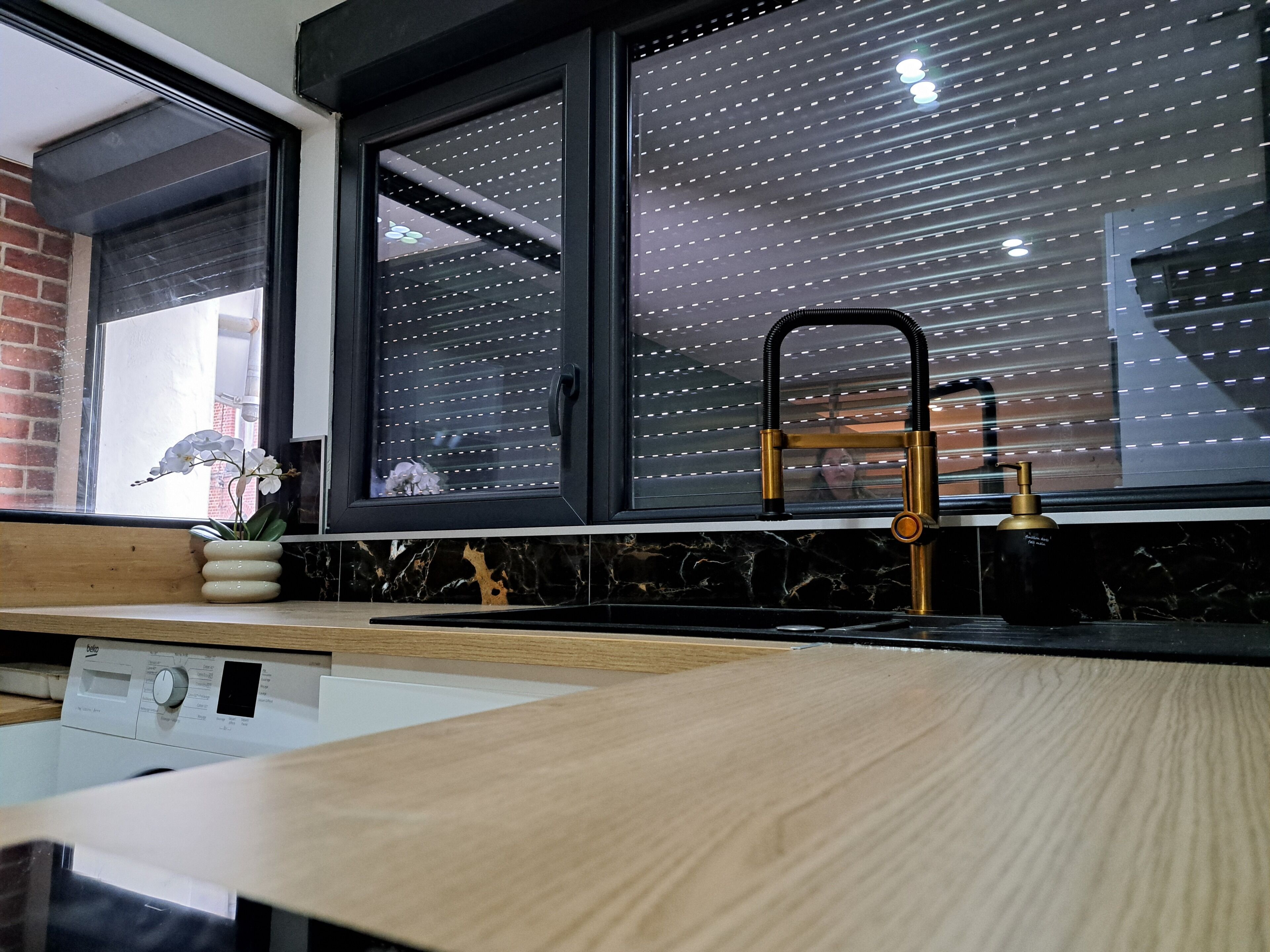 Microondas, placa de cocina