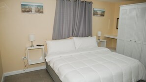 2 bedrooms, iron/ironing board, WiFi, bed sheets