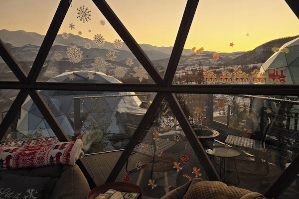 Villa, vue montagne | Coin séjour